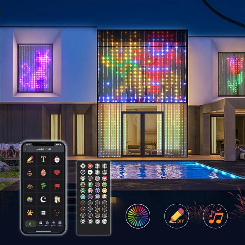 🎁💥LAST DAY SALE 50% OFF!!⚡Waterproof LED Curtain String Lights