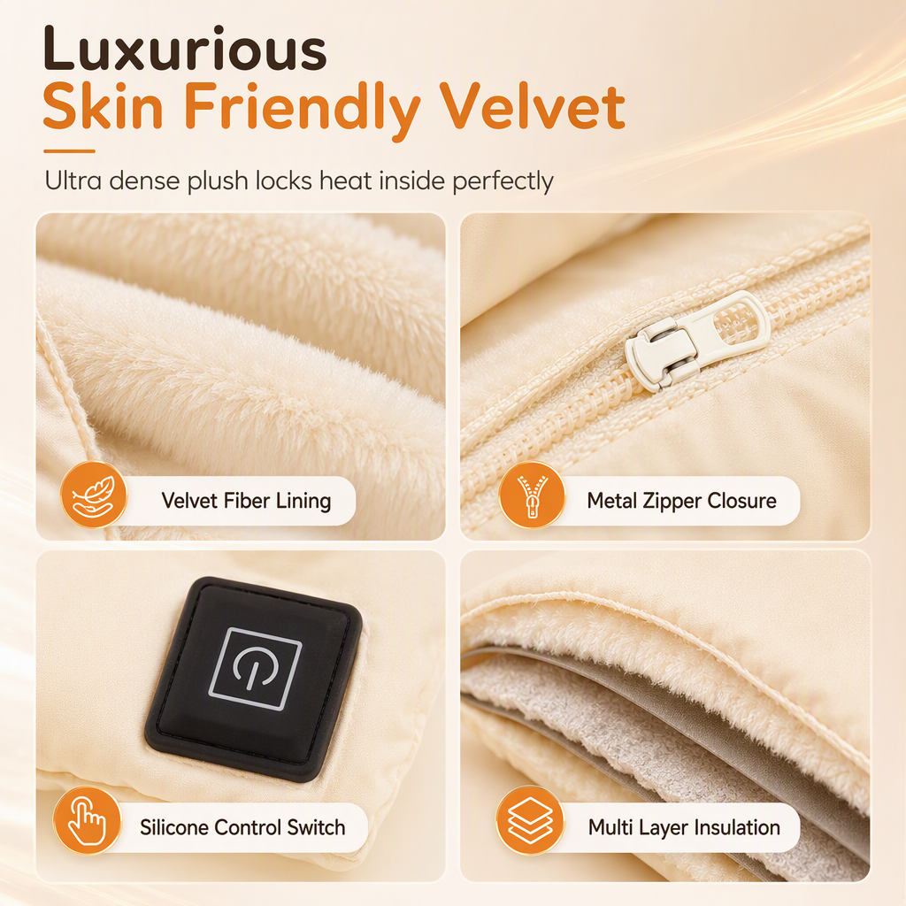 ⏳Limited-time 50% off⏰Portable Rechargeable Graphene Hand Warmer | Waterless Explosion Proof Plush Handheld Heating Bag♨️💦