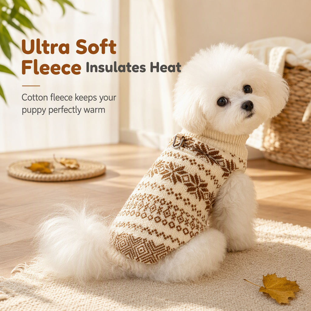 ⏳Time-Limited Special⏰Warm Thickened Pet Sweater Vest High Neck Clothes for Small Dogs and Cats in Autumn and Winter