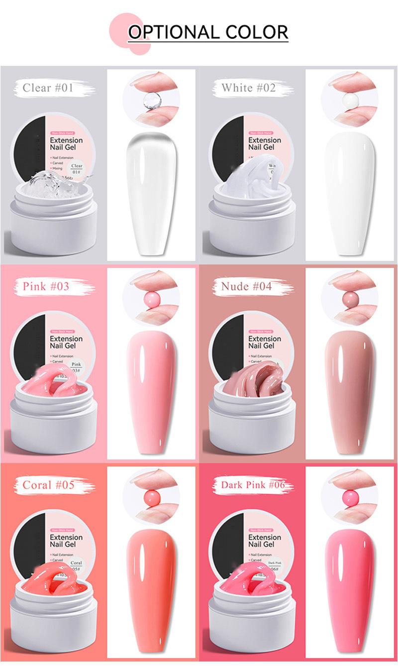 💅 Solid Nail Extension Builder Gel — Non-Flowing, Easy to Use 🥳