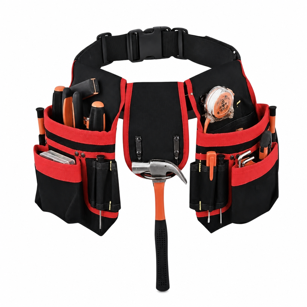 👷 50% OFF! 🛠️ Adjustable Tool Waist Bag – Multi-pocket & hands-free carry ✨