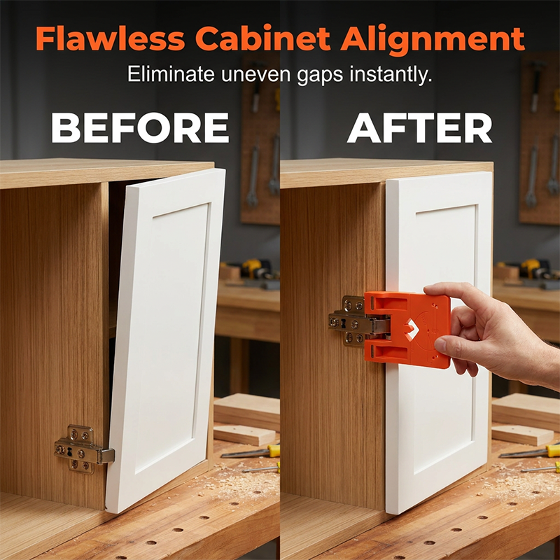 ⏳ LIMITED-TIME 50% OFF! 🛠️ Cabinet Door Hinge Drilling Guide – Align & Install Hinges with Greater Precision