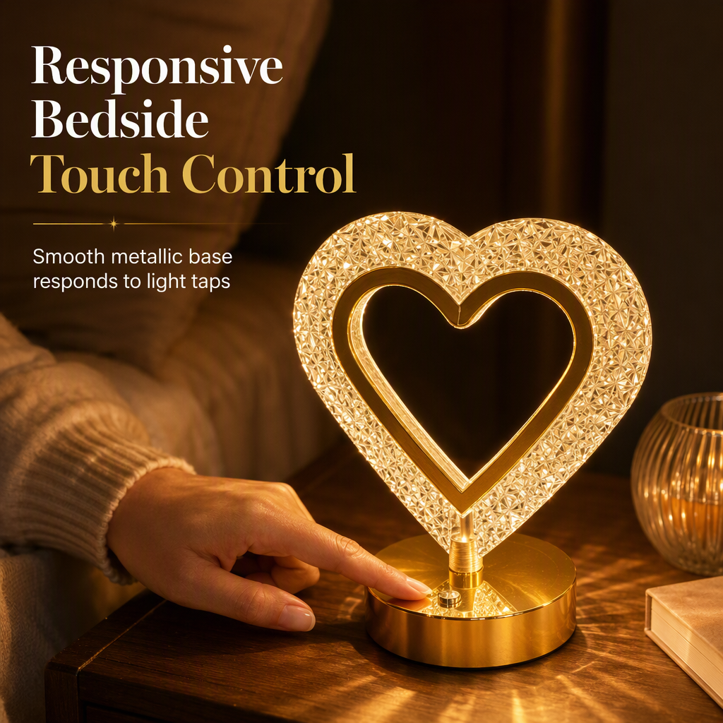 ⏳Time-Limited Special⏰Crystal Geometric Night Light – Touch Control, 3D Refraction Glow & Rechargeable – Bedroom Atmosphere Lamp 🌙
