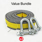 📢📢50% OFF !! ⏰ 8-Ton Tow Rope with U-Shackle Hooks – Strong & Reliable 💪