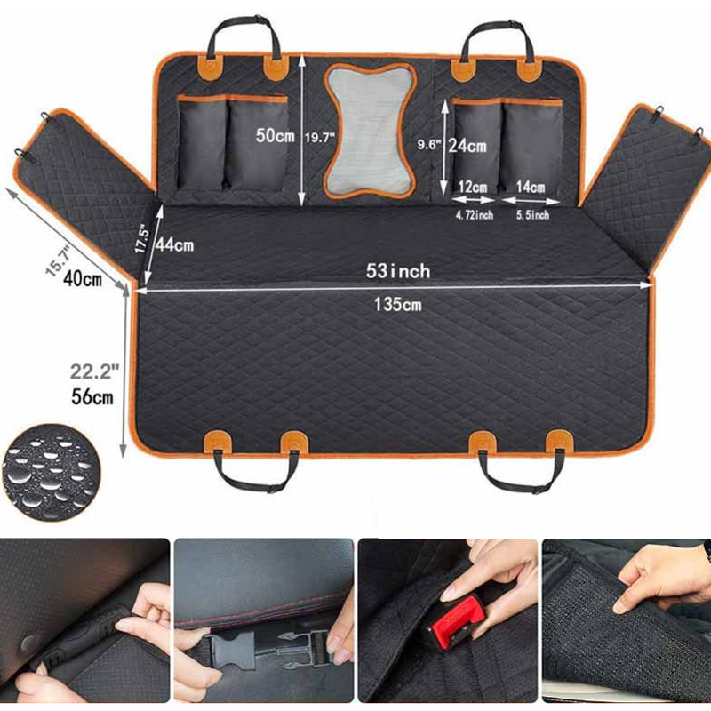 🐕 Waterproof Car Back Seat Cover for Dogs