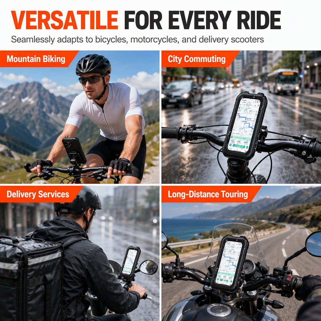 📢📢LIMITED-TIME 50% OFF⏰Waterproof Bike & Motorcycle Phone Holder – IPX6