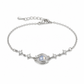 💥 S925 Sterling Silver Planet & Star Charm Bracelet – Crystal Inlaid Celestial Chain with Luminescent Planet Sphere & Pavé CZ Stars, Hypoallergenic Featherlight 5g Dainty Gift for Women & Girls 🪐