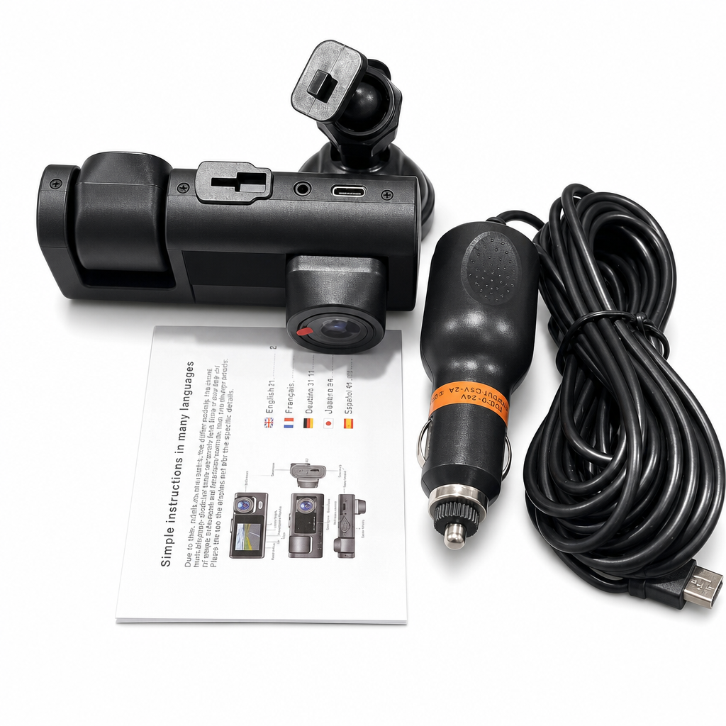 🔥2026 New Arrival🔥 🚗Safe Driving 3 Channel Camera Cycle Video Recorder