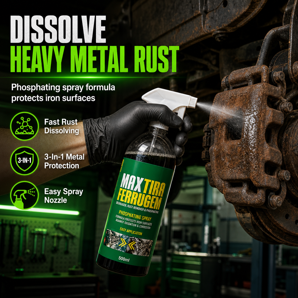 🔧 LIMITED-TIME 50% OFF ✨ 3-in-1 Rust Remover & Phosphating Agent — Degrease, Remove & Prevent 💨