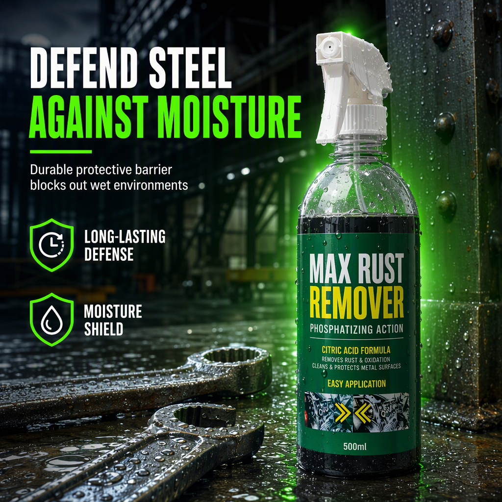 🔧 LIMITED-TIME 50% OFF ✨ 3-in-1 Rust Remover & Phosphating Agent — Degrease, Remove & Prevent 💨