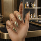 ✨ 50% OFF! ✨ 10-Piece Adjustable Metal Fingertip Nail Rings with Mirror Finish – Zero Glue Zero Damage, Liquid-Metal Electroplated Mirror Shine, Flexible Open-Band Custom Fit – 2 Colors 3 Size Combos for All 10 Fingers 💅