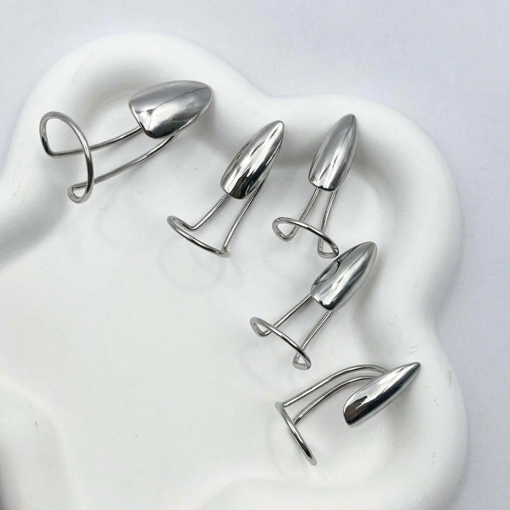 ✨ 50% OFF! ✨ 10-Piece Adjustable Metal Fingertip Nail Rings with Mirror Finish – Zero Glue Zero Damage, Liquid-Metal Electroplated Mirror Shine, Flexible Open-Band Custom Fit – 2 Colors 3 Size Combos for All 10 Fingers 💅