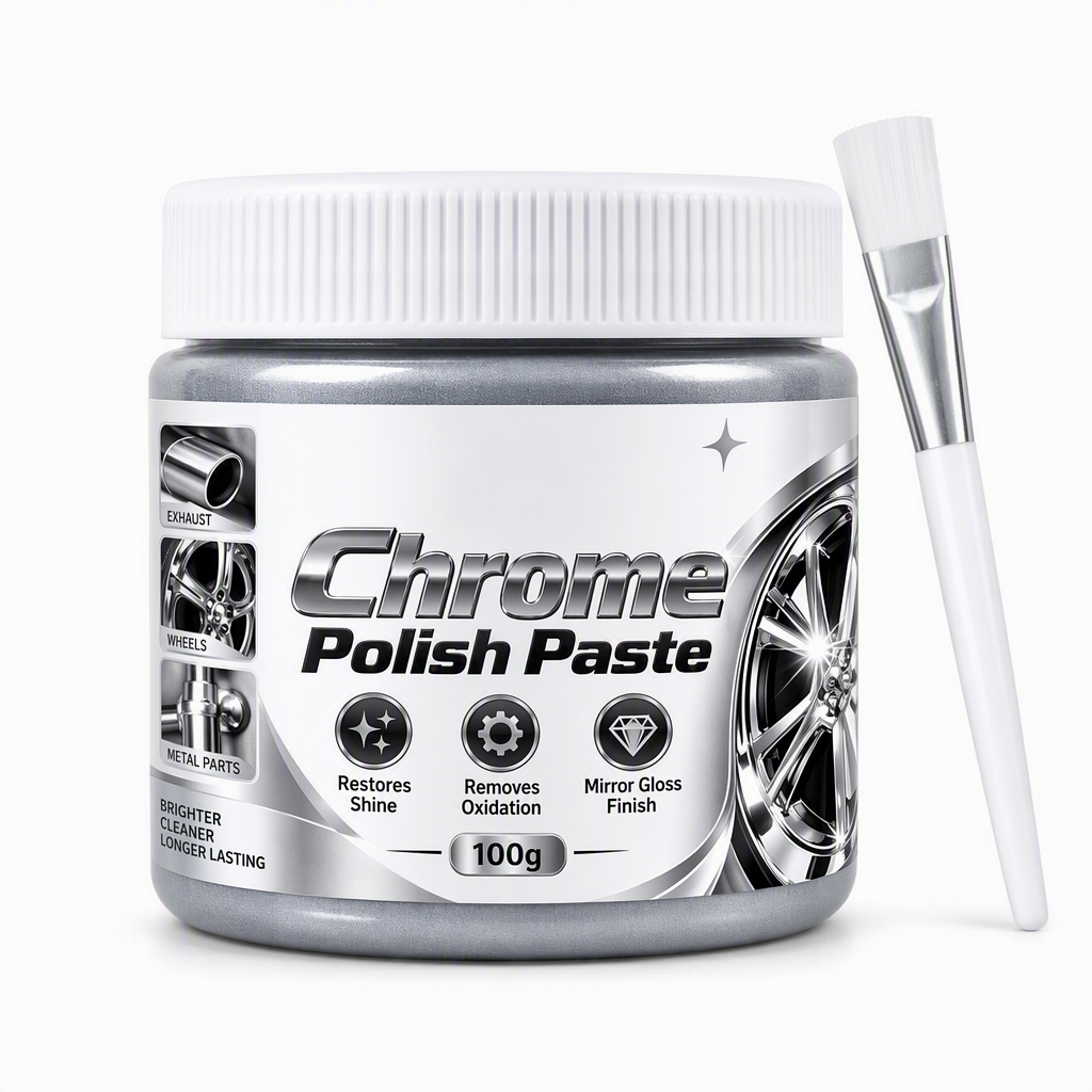 ✨Buy 2 Get 1 Free✨Metal Chrome Polish & Restorer Paste with Brush