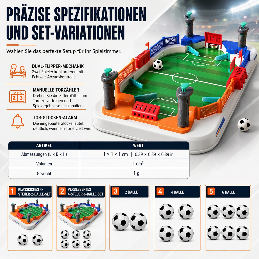 🎁2026 New Arrivals 50% OFF💥2-Player Tabletop Soccer Game – Fast-Paced Family Fun, Builds Reflexes & Hand-Eye Coordination 🏆