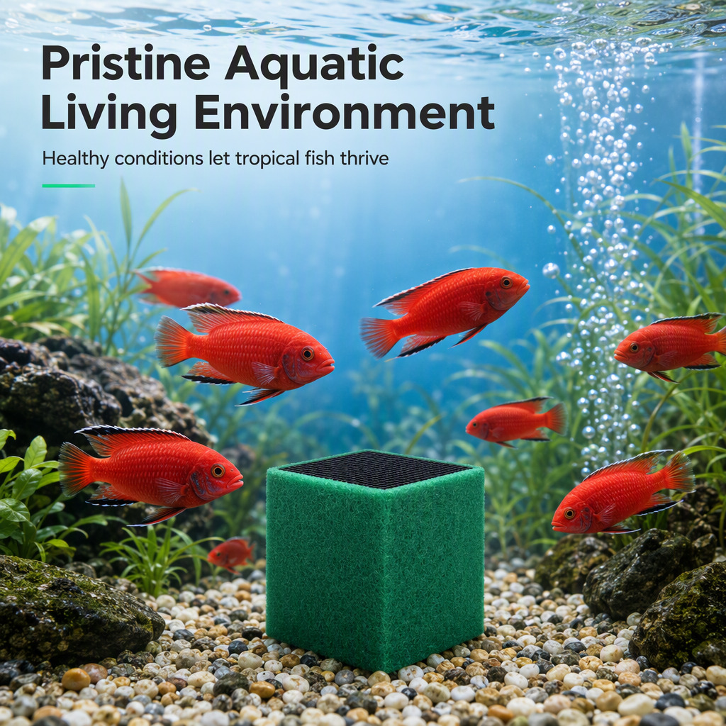 🐠 50% OFF! ✨ Activated Carbon Filter Cube – Honeycomb filtration for clear water 🛡️