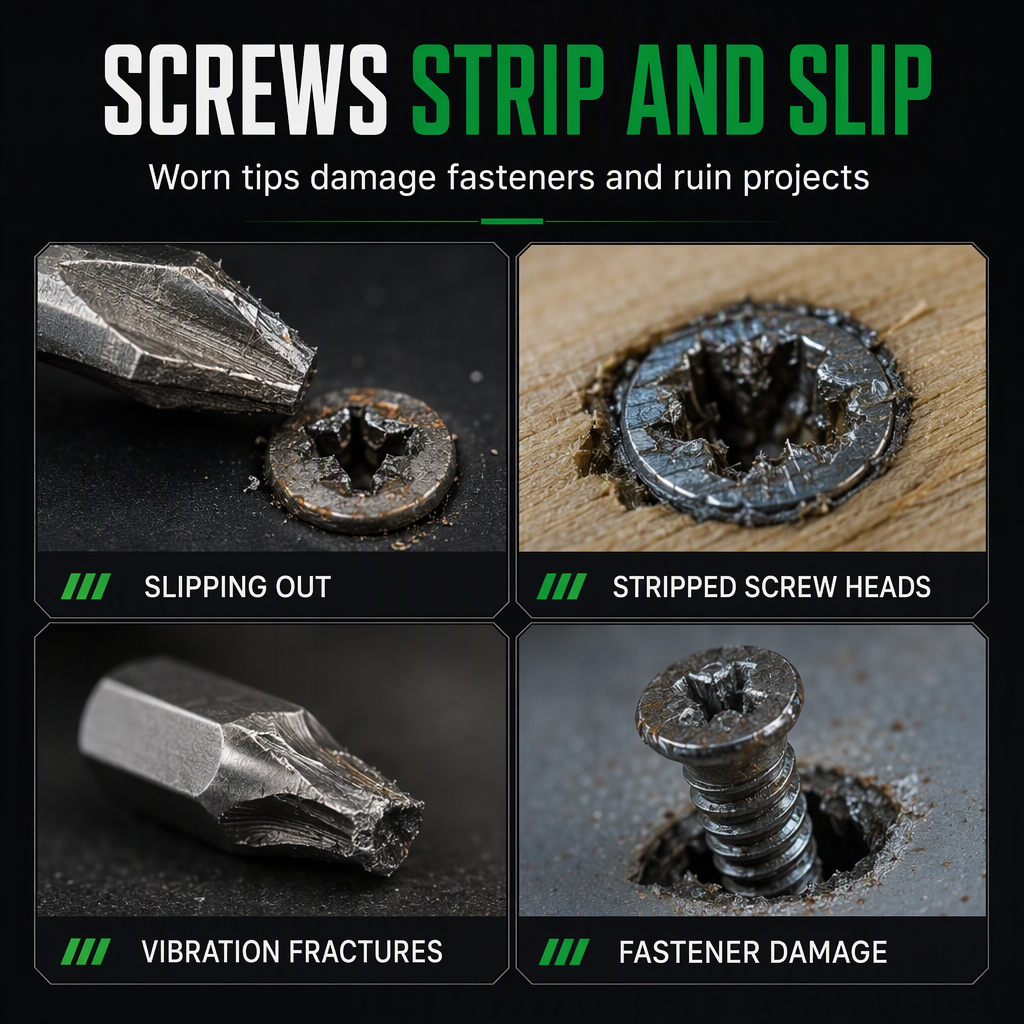 🔥 50% OFF 🔧 Magnetic Phillips Screwdriver Bit Set – Impact Resistant Non-Slip Bits for Electric Screwdrivers ✨