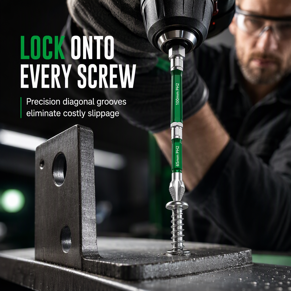 🔥 50% OFF 🔧 Magnetic Phillips Screwdriver Bit Set – Impact Resistant Non-Slip Bits for Electric Screwdrivers ✨