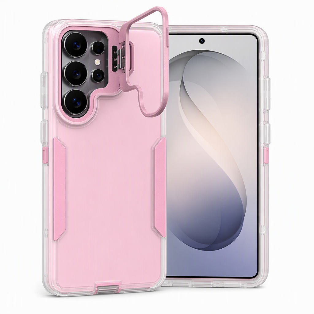 📲🛡️Shockproof Phone Case with Metal Lens Kickstand Protective Cover for Samsung Galaxy S26 S25 S24 S23 S22 Ultra Plus FE