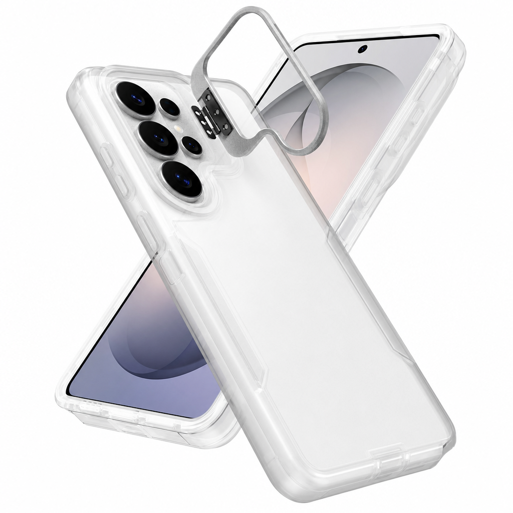 📲🛡️Shockproof Phone Case with Metal Lens Kickstand Protective Cover for Samsung Galaxy S26 S25 S24 S23 S22 Ultra Plus FE