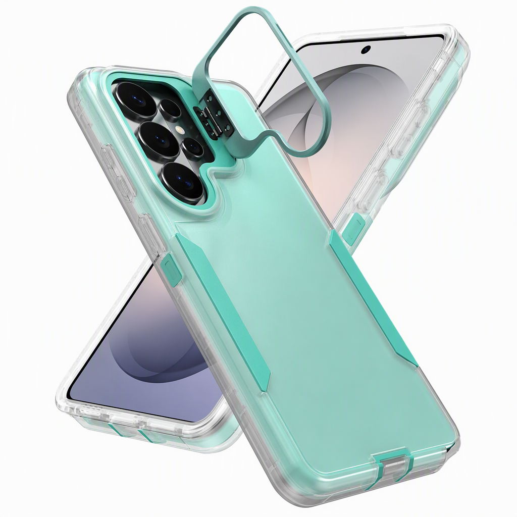 📲🛡️Shockproof Phone Case with Metal Lens Kickstand Protective Cover for Samsung Galaxy S26 S25 S24 S23 S22 Ultra Plus FE