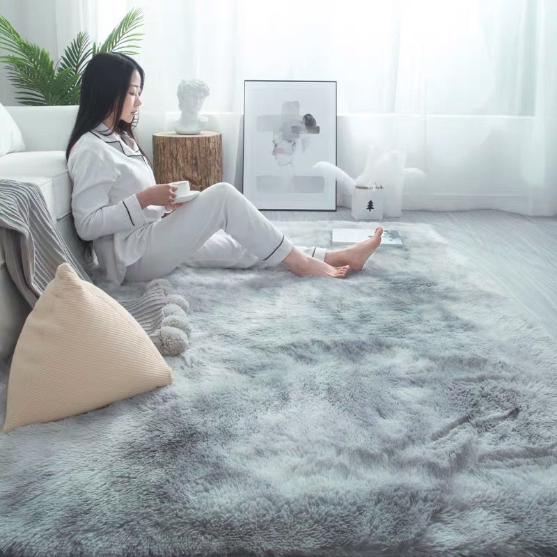 🧸 Soft Fluffy Velvet Rug: Dense Plush, Non-Shed, Cloud Comfort, for Living Room & Bedroom