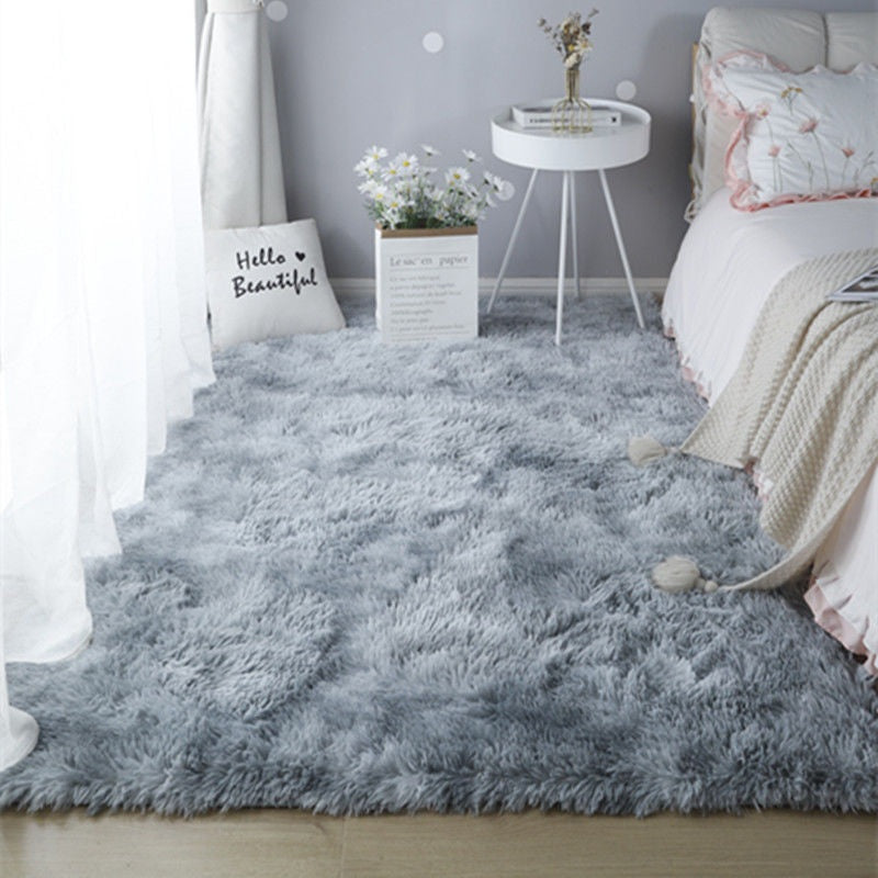🧸 Soft Fluffy Velvet Rug: Dense Plush, Non-Shed, Cloud Comfort, for Living Room & Bedroom
