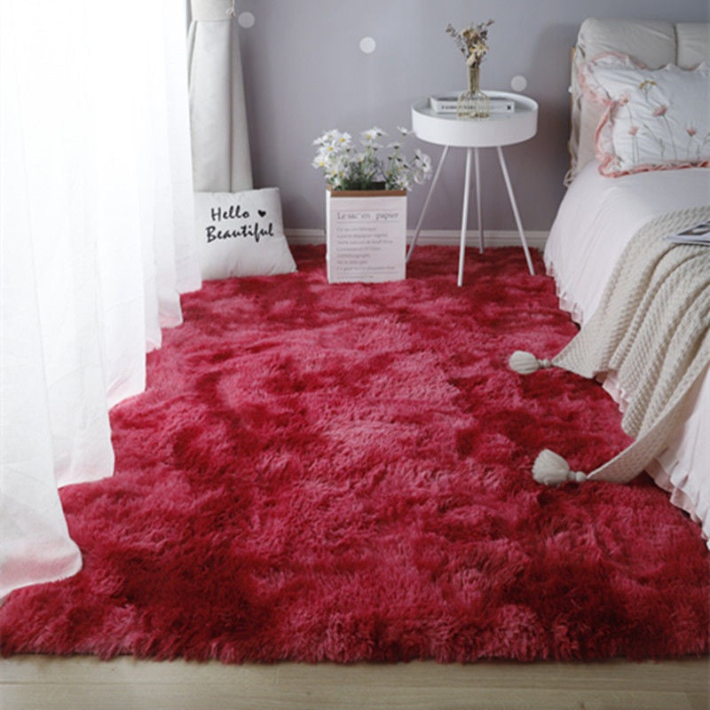 🧸 Soft Fluffy Velvet Rug: Dense Plush, Non-Shed, Cloud Comfort, for Living Room & Bedroom