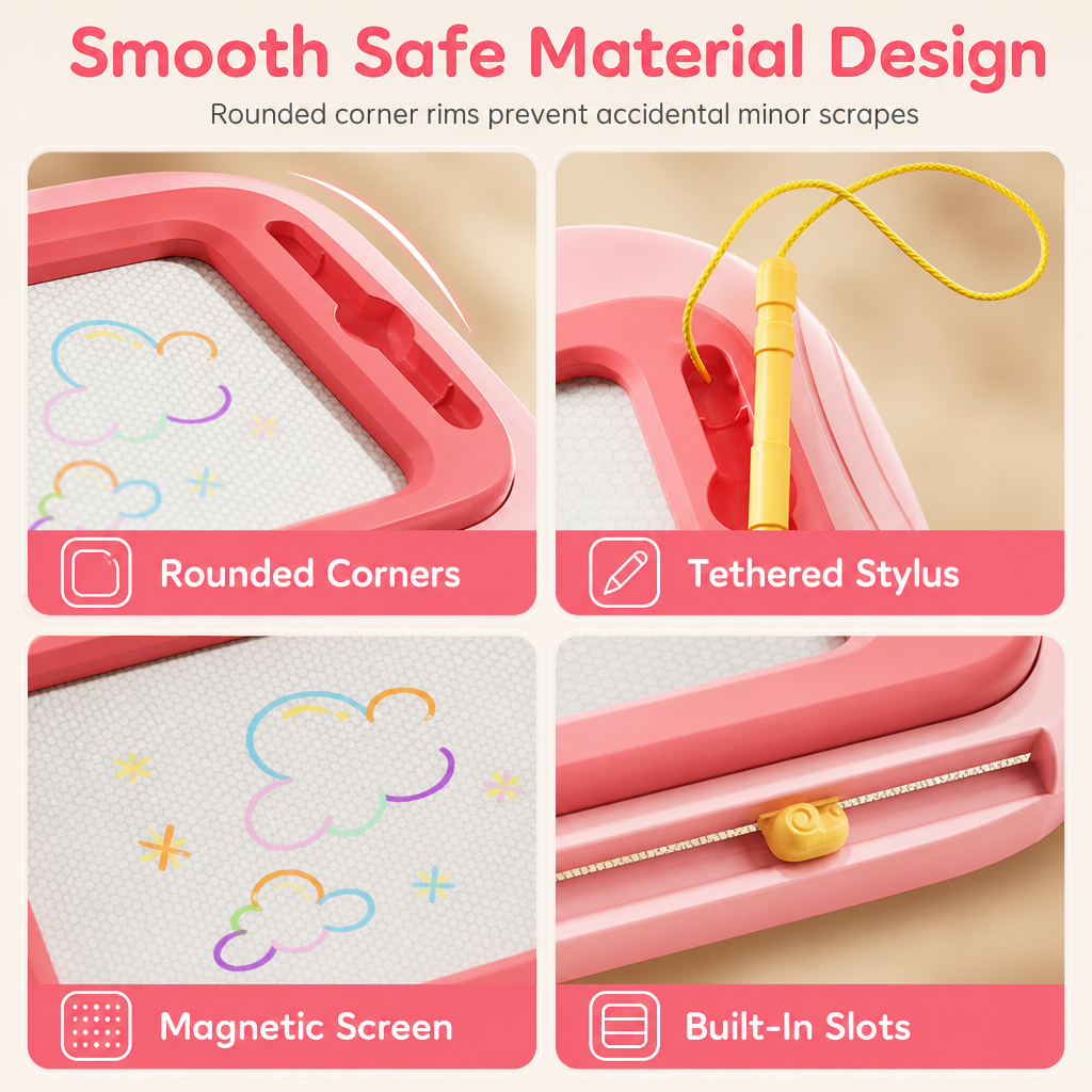 ⏳Time-Limited Special ⏰✨ Kids Magnetic Drawing Board — Pen & 4 Stamps Included 📢