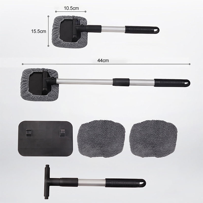 🥳2026 HOT SALE🥳💞50K+ SOLD! 🧲🌀 50% OFF! Dual Magnetic Car Window Cleaner – cleans both sides in one pass, extendable handle & reusable microfiber cloths. Streak-free glass, inside & out! 🚗✨