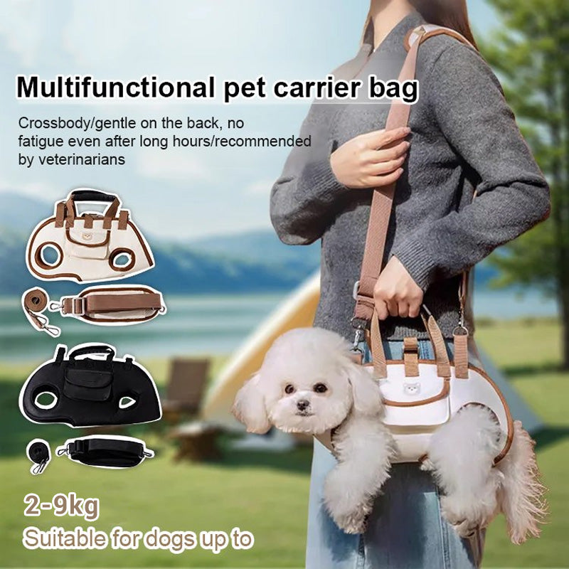 🐾 50% Off Now ✨ Portable Pet Carrier Sling Bag — Breathable & Padded Strap 🎒