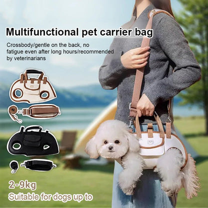 🐾 50% Off Now ✨ Portable Pet Carrier Sling Bag — Breathable & Padded Strap 🎒