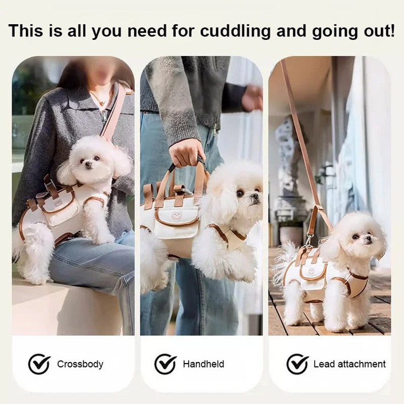 🐾 50% Off Now ✨ Portable Pet Carrier Sling Bag — Breathable & Padded Strap 🎒