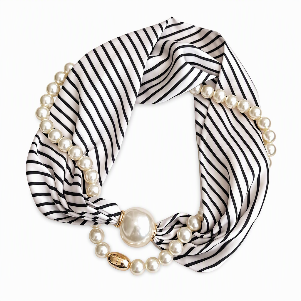 🌟New Arrival💕Magnetic Clasp Pearl Scarf Necklace