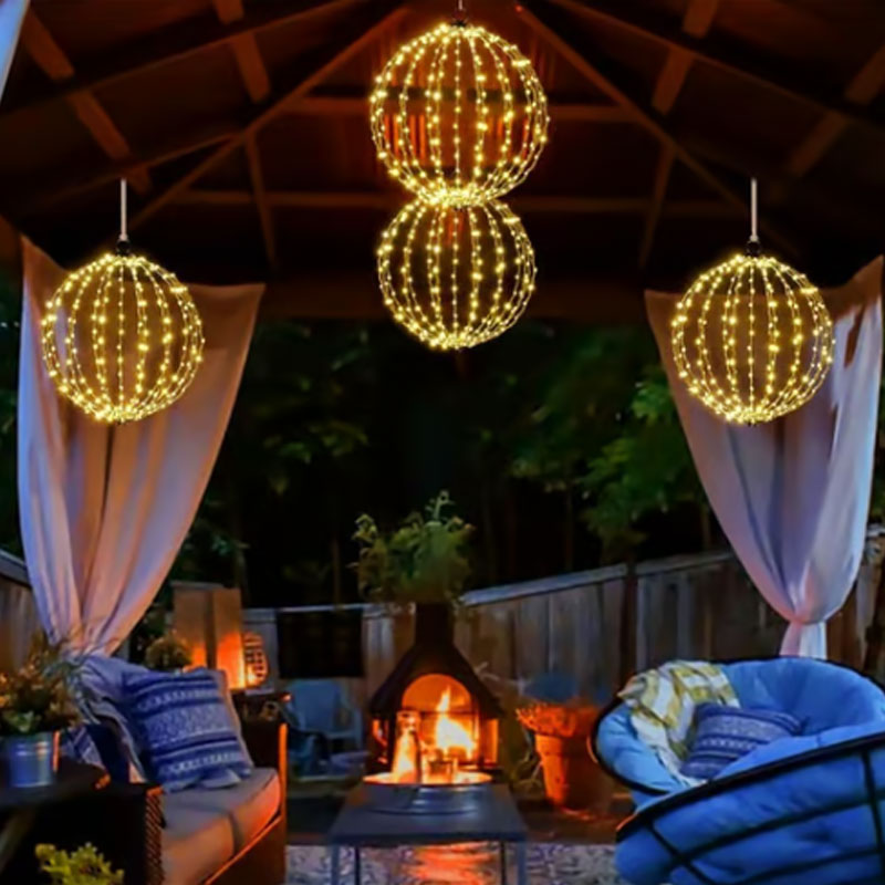 📢📢50% OFF !! ⏰Hanging LED Sphere Decoration Light