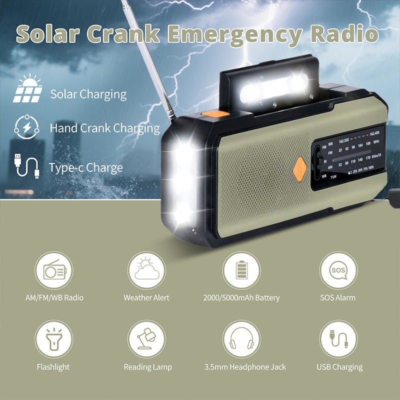 📢 LIMITED-TIME 50% OFF! 🌦️ Solar Hand-Crank Emergency Weather Radio – Stay Informed & Powered During Storms, Power Cuts & Off-Grid Trips ✨