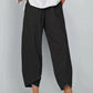 👖50% OFF NOW!✨Vintage Asymmetrical Elastic Waist Pockets Pants – Unique Design, Comfortable Fit & Functional Style🌸
