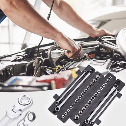 💥15pcs Adjustable Ratchet Wrench Kit🎅Great Gift🎁（Great Sale⛄Buy 2 Get 10% OFF + Free Shipping） - clarioy