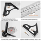 Multifunctional Combination of Movable Angle Ruler Set - clarioy