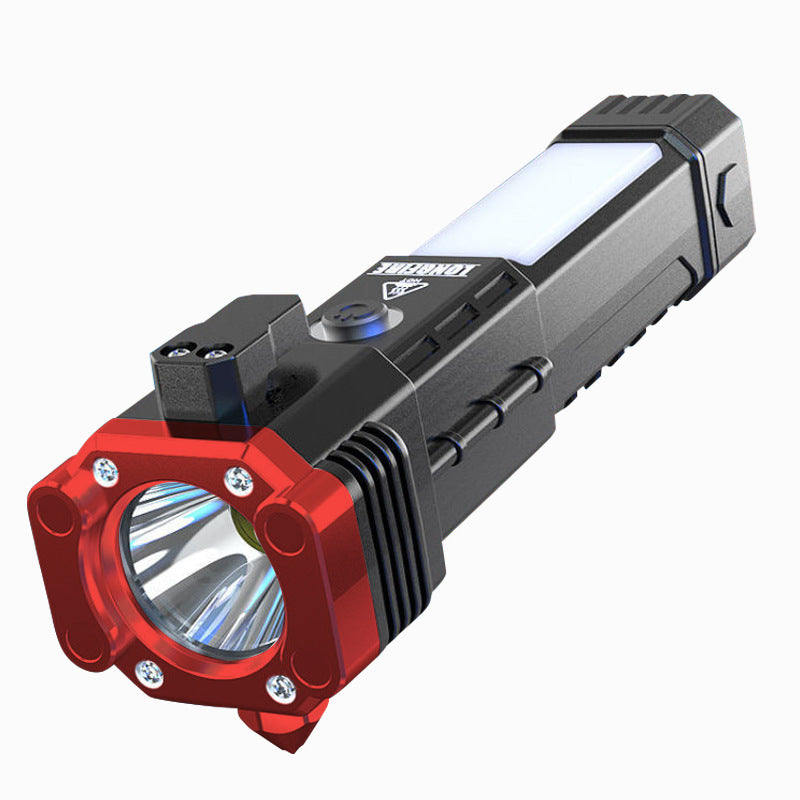 🎁2024 Christmas Hot Sale🎁🔥40% OFF🔥-Multifunctional Super Bright Rechargeable LED Flashlight Outdoor Safety Hammer