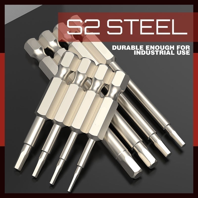 S2 Steel Magnetic Hexagon Bit Set - clarioy