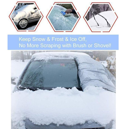 🔥Last Day Promotion 49%OFF🔥 Windshield Snow Cover Sunshade With rearview mirror cover