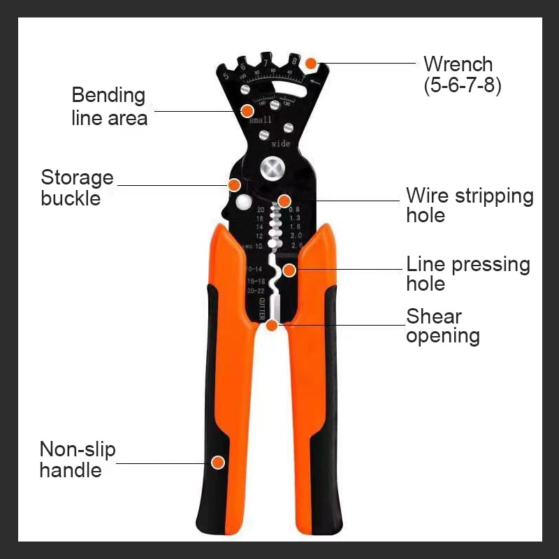 Multifunctional Wire Stripping Pliers