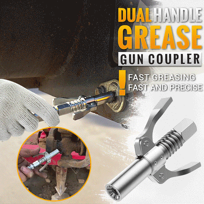 High Pressure Dual Handle Grease Gun Coupler - clarioy