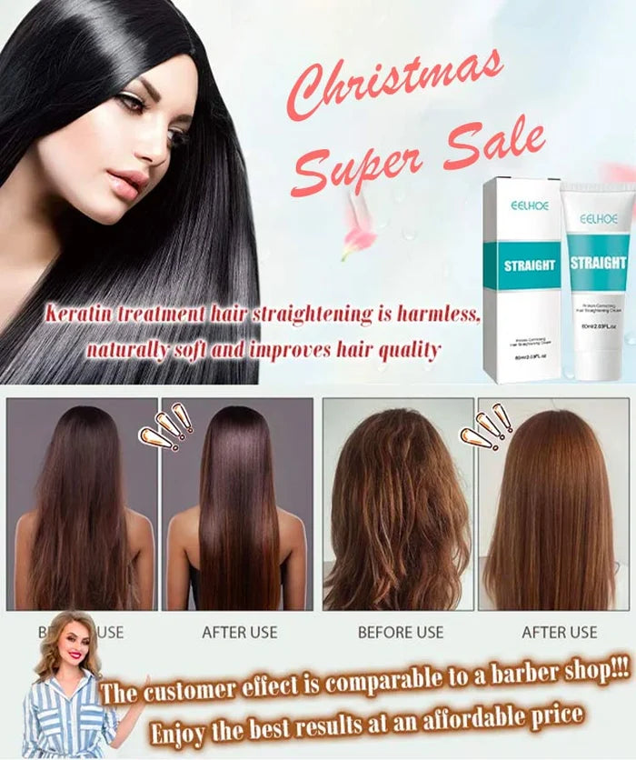 🔥Buy 3 Free 2🔥Silk & Keratin Hair Straightening Cream