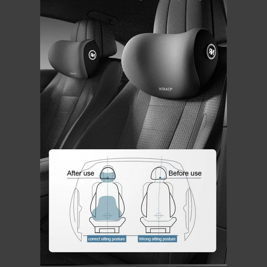 [Creative Gift] Car Headrest Neck And Waist Pillow