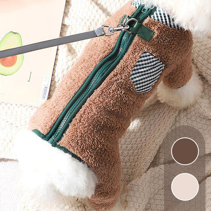 Winter Cozy Dog Coat with D-rings - clarioy