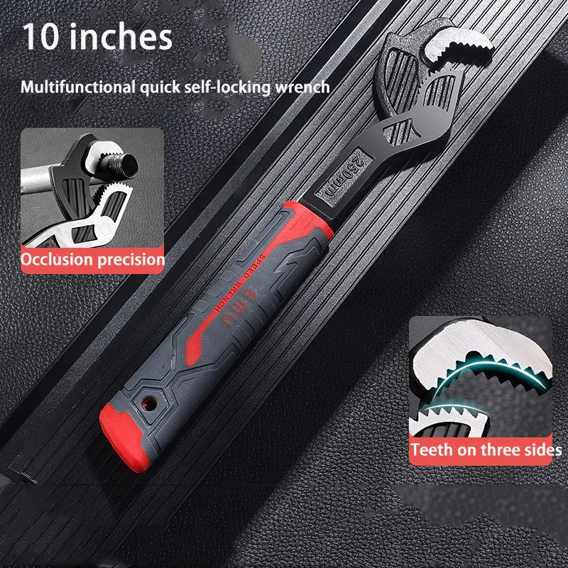 Industrial Grade Multifunctional Self-locking Pipe Wrench Tool - clarioy