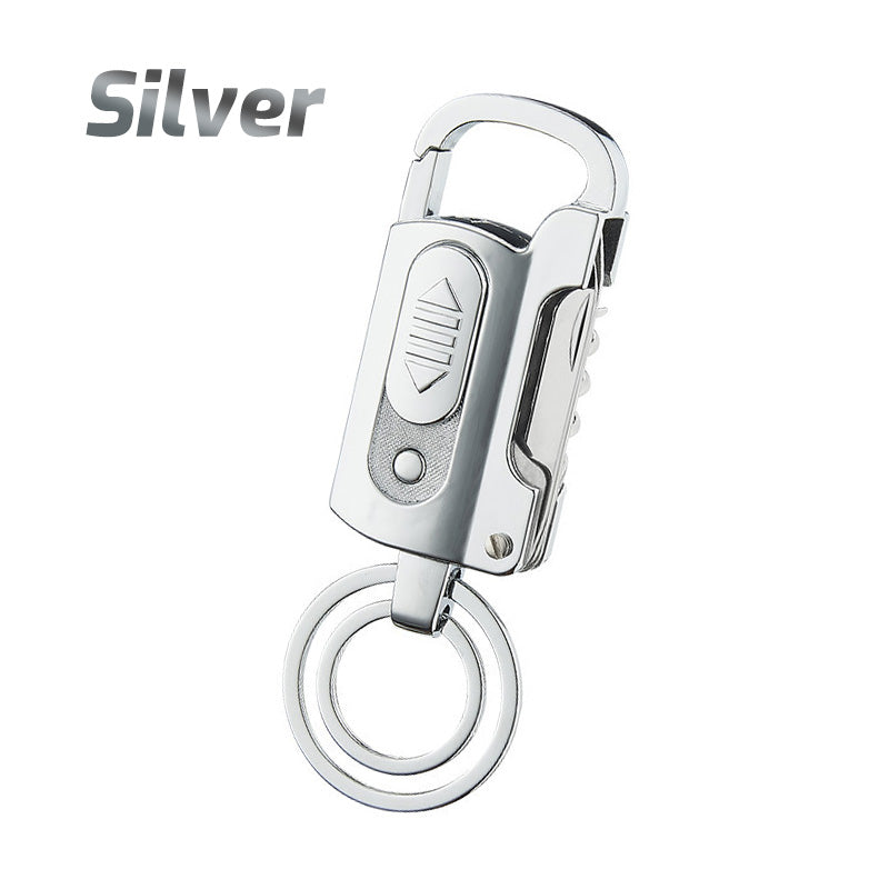 All-in-one car keychain lighter