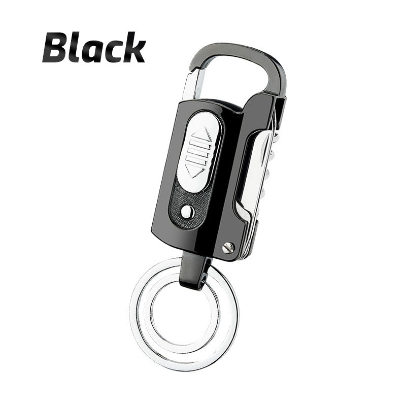 All-in-one car keychain lighter