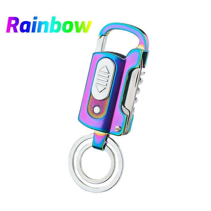 All-in-one car keychain lighter